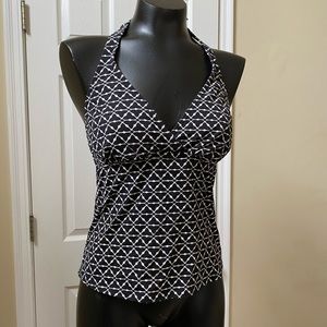 Lands End Halter Tankini Top